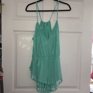 Victoria’s Secret Blue Fringe Cover Up